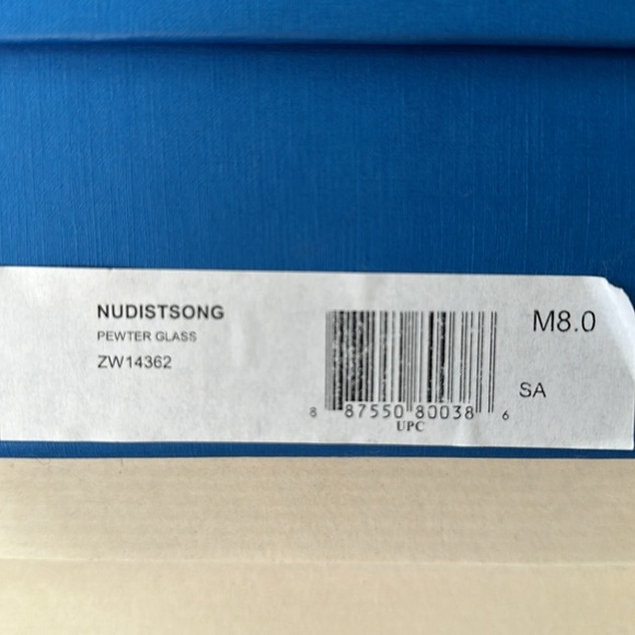 Stuart Weitzman Nudistsong Sandals / Heels in Pewter Glass 100mm - Sz 8 - Picture 2 of 7